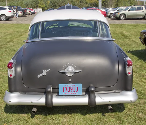 Black 1952 Oldsmobile Super 88 Rear View — Stock Photo, Image