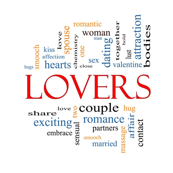 Lovers Word Cloud Concept — Stock Photo, Image