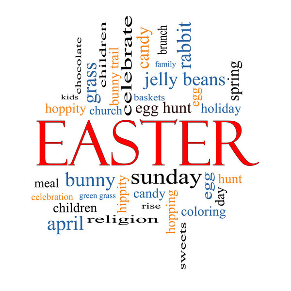 Easter Word Cloud Concept