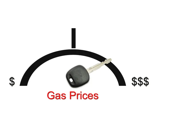 ガス価格のお金の概念 — ストック写真