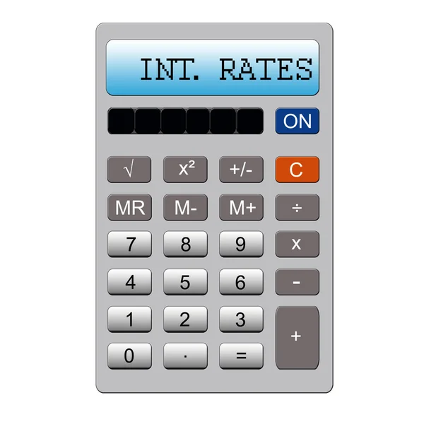 Процентна ставка калькулятор — стокове фото