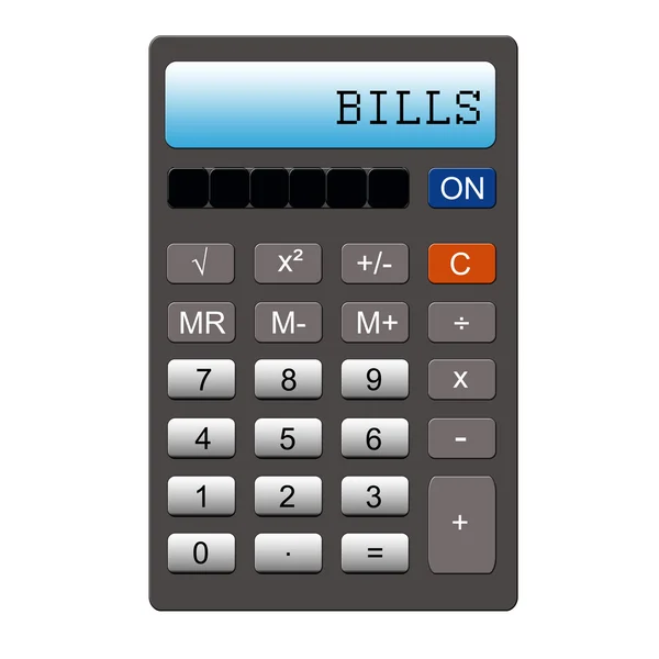 Calculadora de facturas —  Fotos de Stock