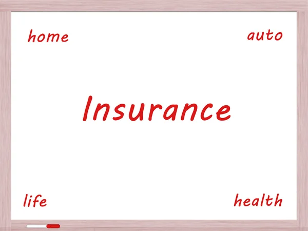 Insurance Dry Erase Board Concept — Stock Photo, Image