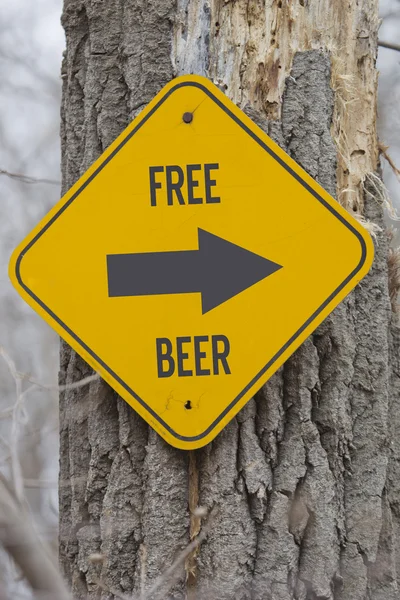 Free Beer Sign — Stock Photo, Image