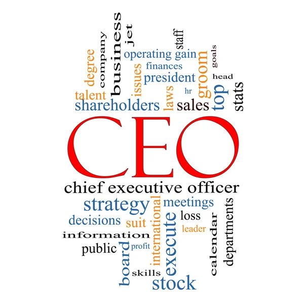 Conceito de nuvem do Word CEO — Fotografia de Stock