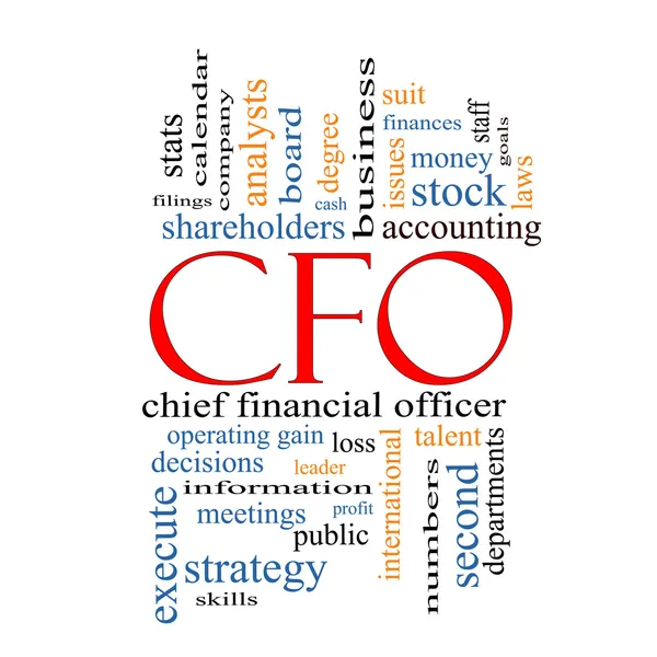 Concepto de cloud palabra CFO —  Fotos de Stock