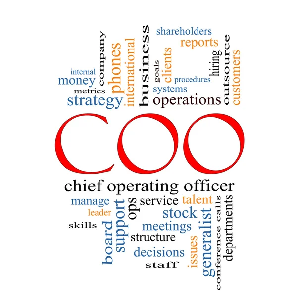 Concetto COO Word Cloud — Foto Stock