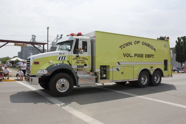 Town of Oneida Volunteer Fire Department Truck Side View — Stock Photo, Image