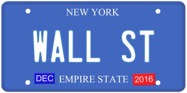 Wall street new york plakası