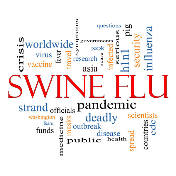 Swine Flu Word Cloud Concept
