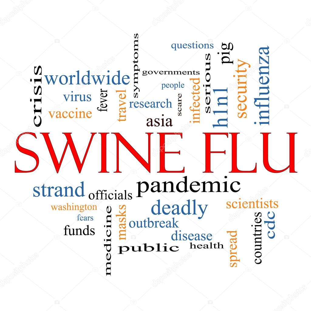 Swine Flu Word Cloud Concept