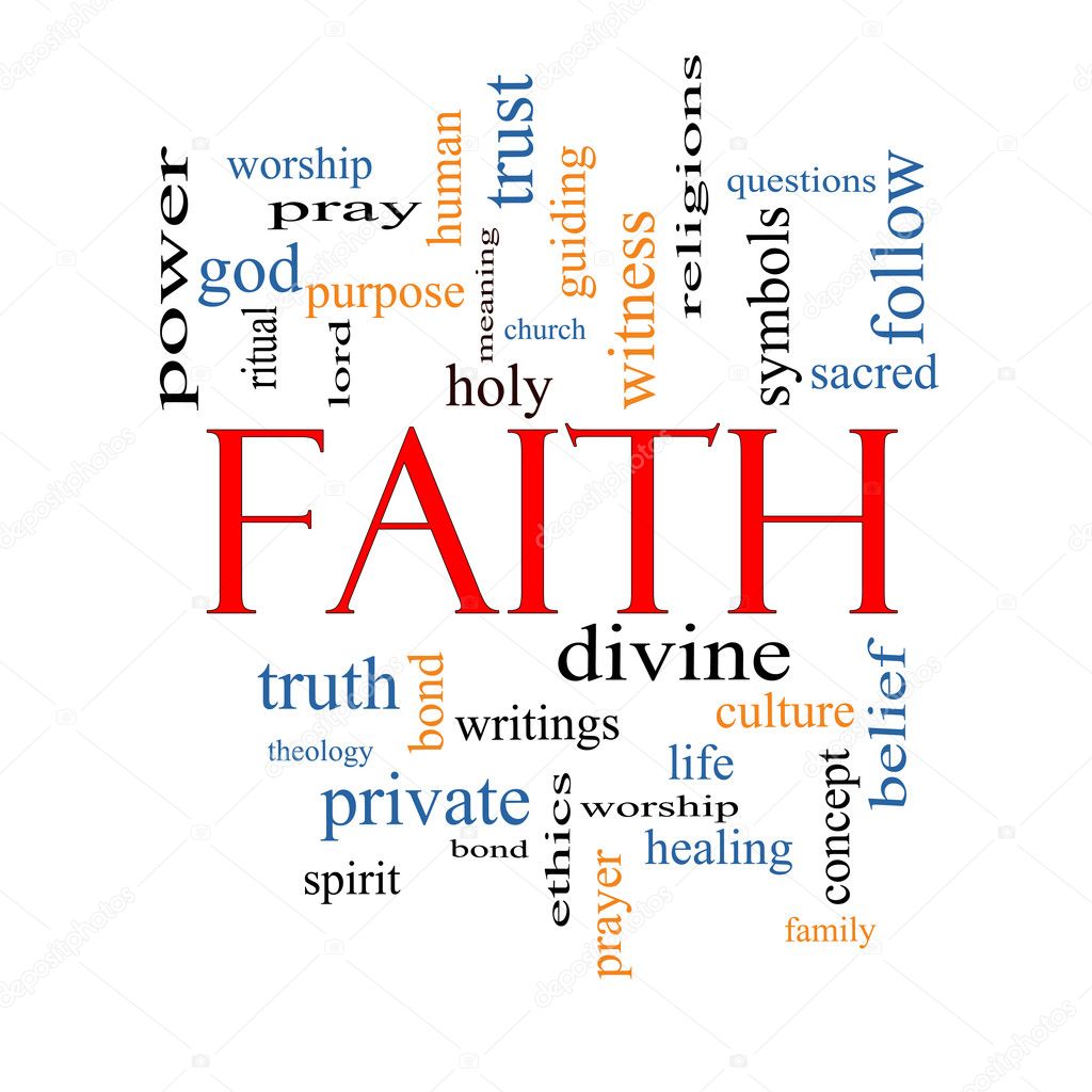 Faith Word Cloud Concept