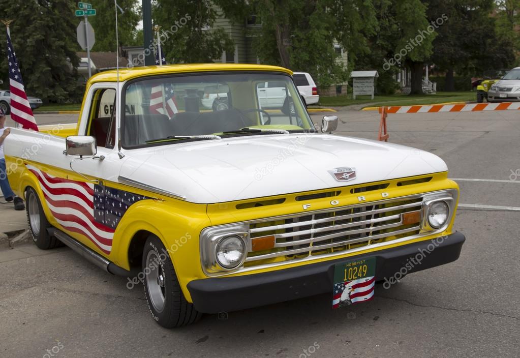 Pictures 1970 Ford Trucks 1970s Yellow Us Flag Ford