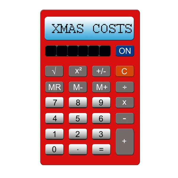 Calculadora de costos XMAS — Foto de Stock