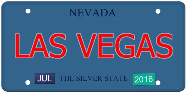 Las Vegas Nevada License Plate — Stock Photo, Image