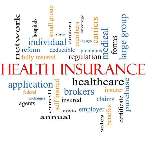 Health Insurance Word Cloud Concept — Stock Photo, Image