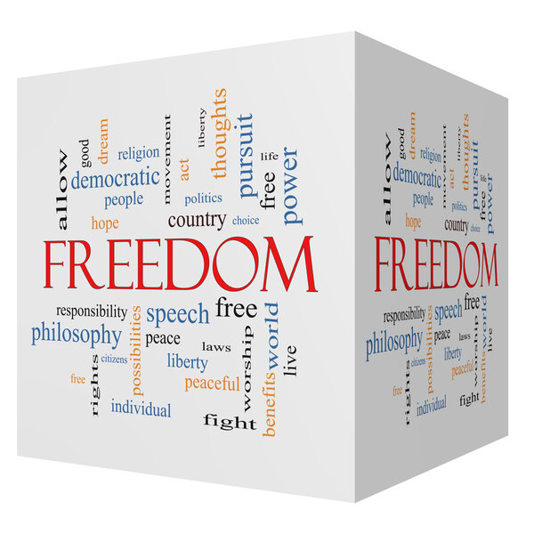 Свобода 3D Cube Word
