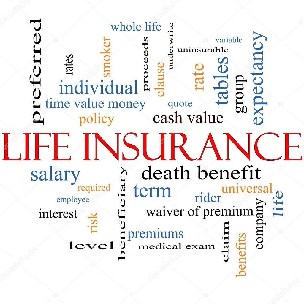Life Insurance Word Cloud Concept