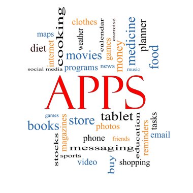 Apps kelime bulutu kavramı