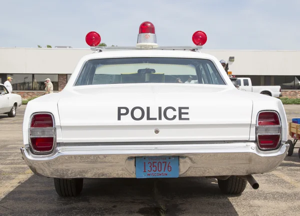 1968 Ford Galaxie Milwaukee polizia auto vista posteriore — Foto Stock