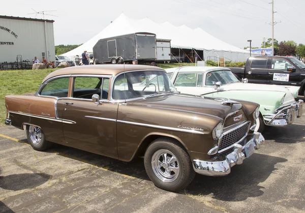 1955 Chevy Bel Aire vista lateral de cobre — Foto de Stock