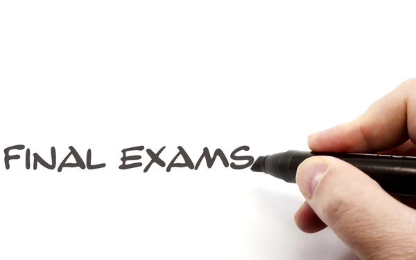 Final Exams being handwritten — Stock Photo, Image