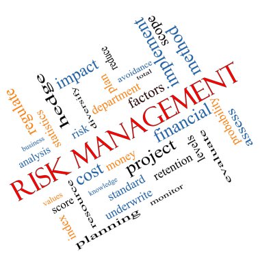 risk yönetimi kelime bulutu kavramı açılı
