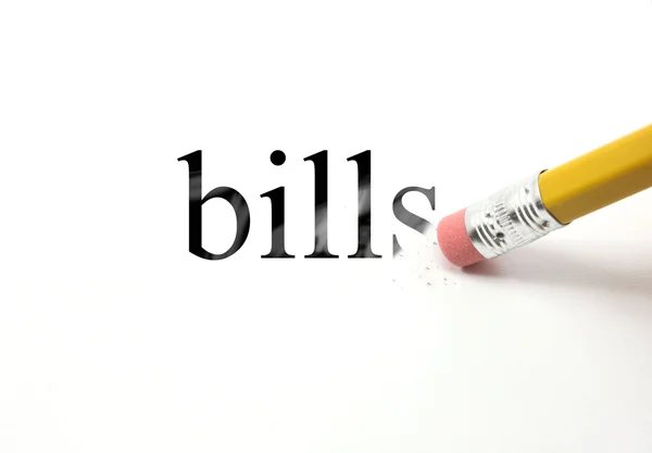 Erase your bills — Stock Photo, Image