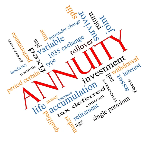 Annuité Word Cloud Concept Angled — Photo