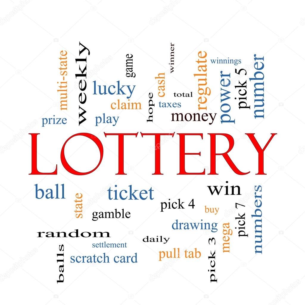 Lottery Word Cloud Concept