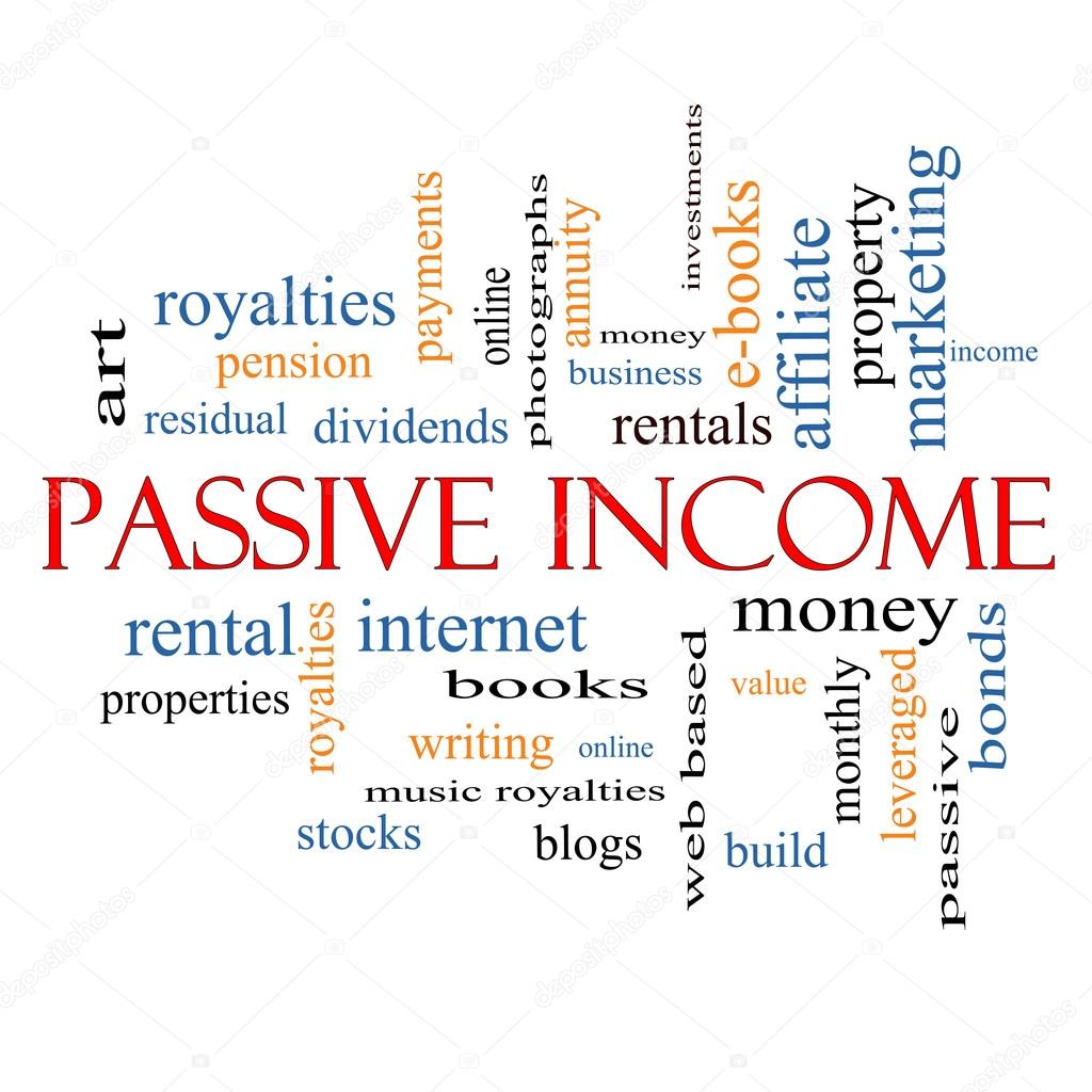 Passive Income Word Cloud Concept