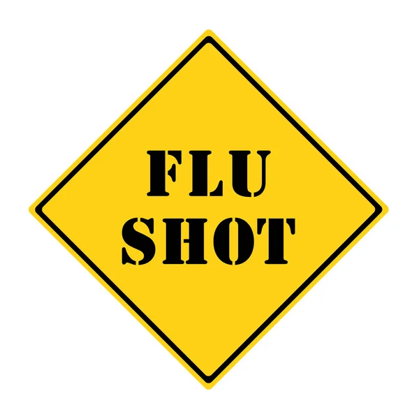 Panneau de signalisation de tir de grippe — Photo