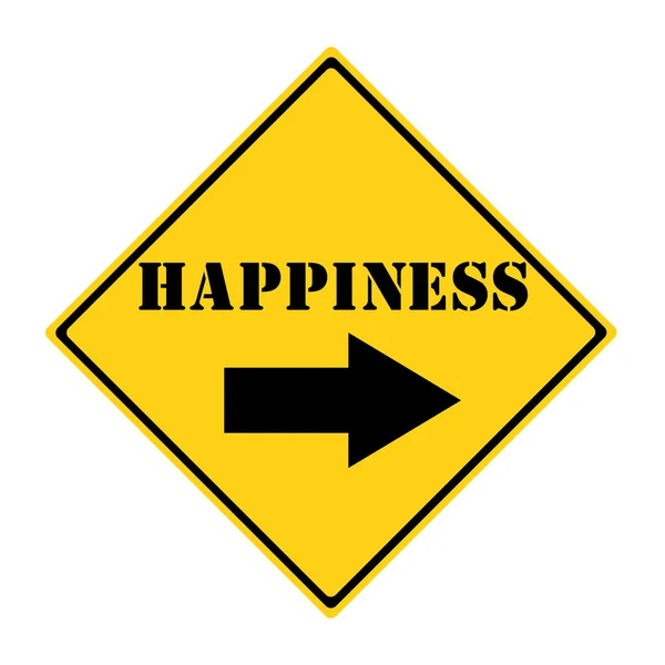 La felicidad de esta manera Señal — Foto de Stock