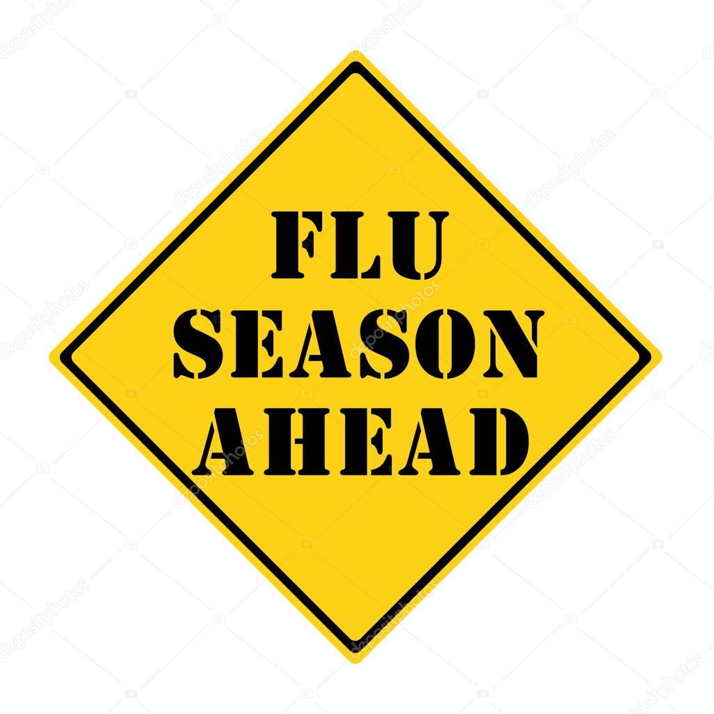 Flu Season Ahead Sign