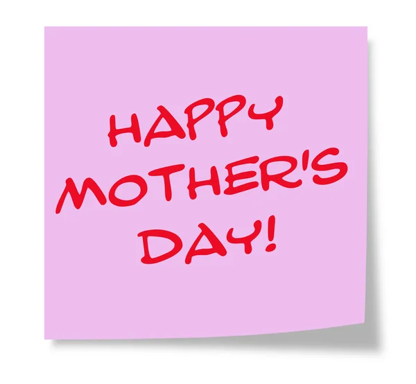 Feliz Dia das Mães Nota pegajosa — Fotografia de Stock