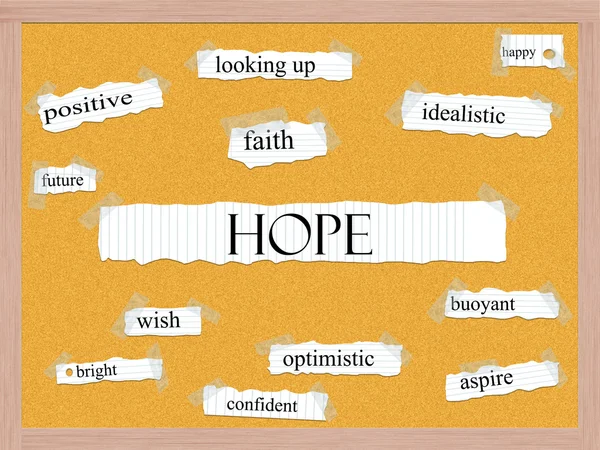 Hope Corkboard Word Concept — Stock Photo, Image