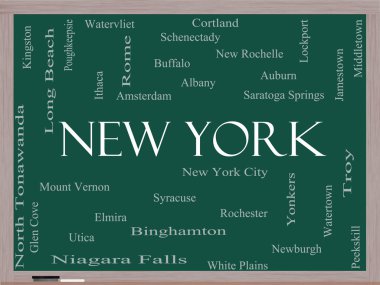 New york devlet word bulut kavramı üzerine bir yazı tahtası