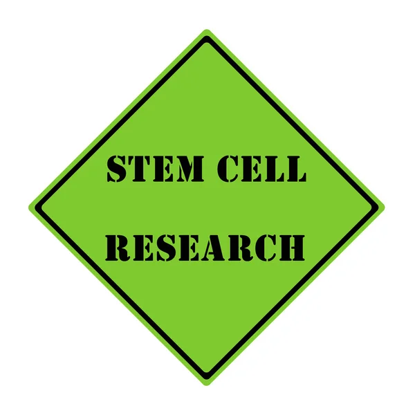 Señal de investigación de células madre — Foto de Stock