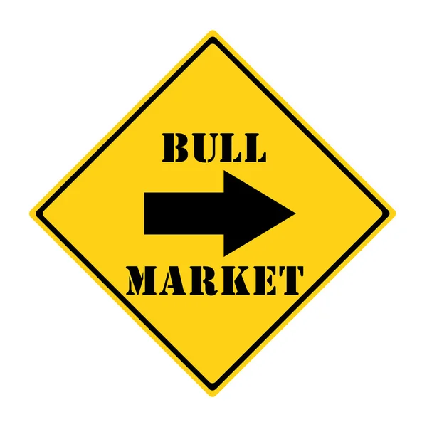 Býčí trh tímto způsobem znamení — Stock fotografie