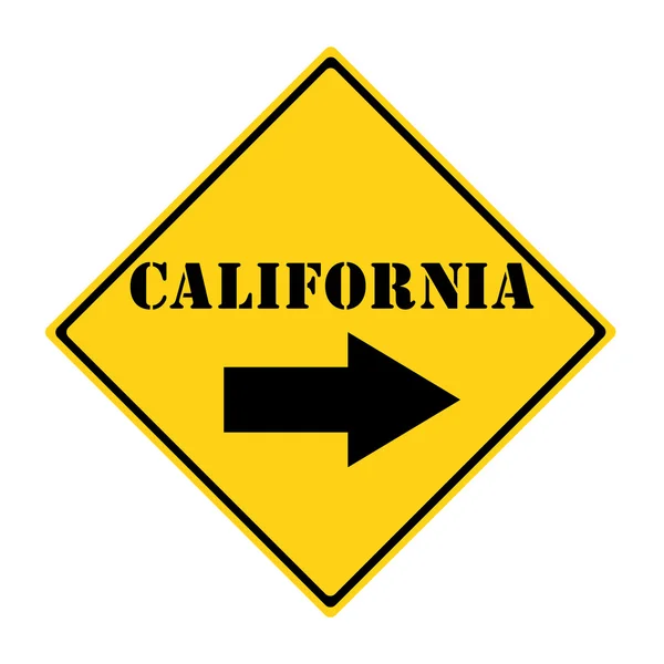 Califórnia por ali Sinal — Fotografia de Stock