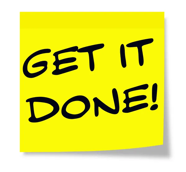 Get It Done Sticky Note — Stock Photo, Image