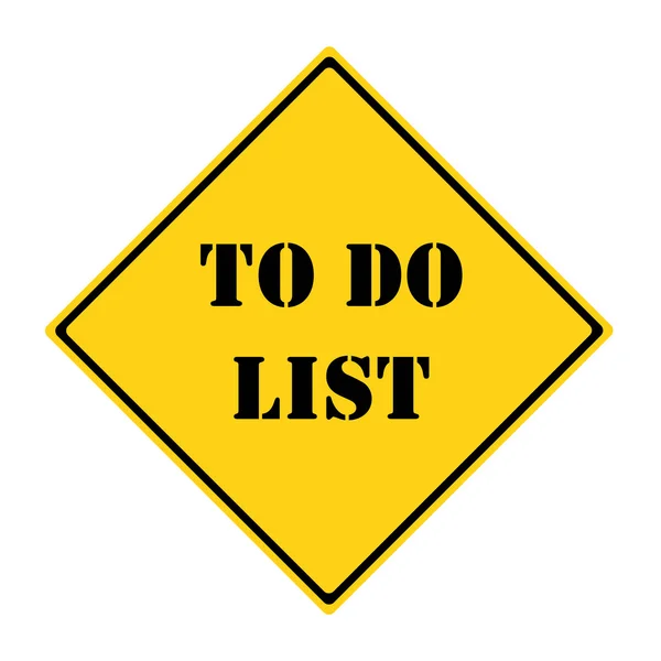 To Do List Sign — Stock Photo, Image