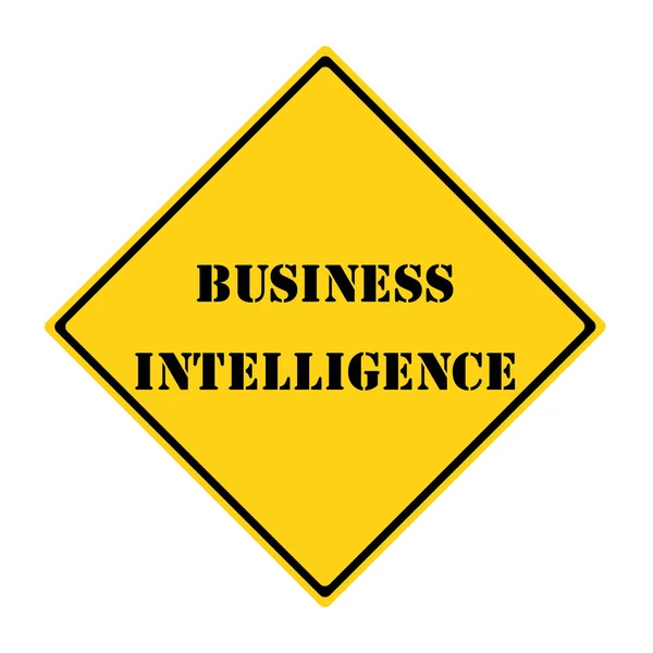 Business intelligence znak — Zdjęcie stockowe