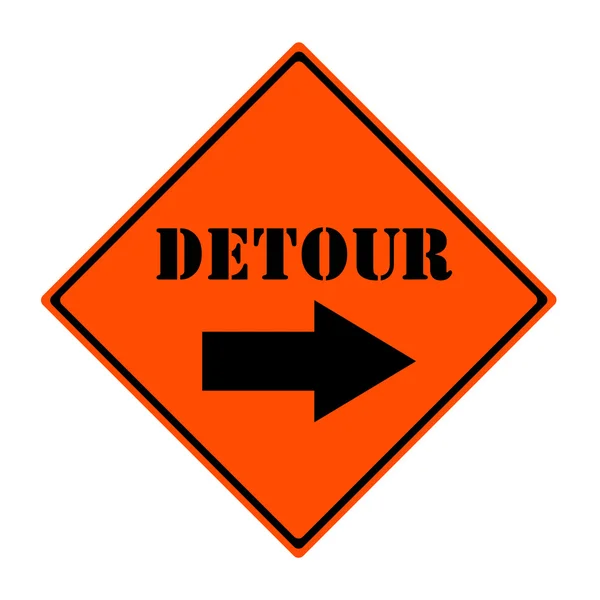 Detour This Way Sign — Stock Photo, Image