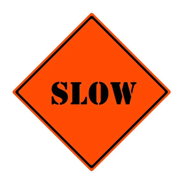 Slow Sign — Stock Photo, Image