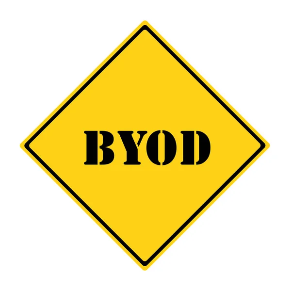 Byod знак — стокове фото