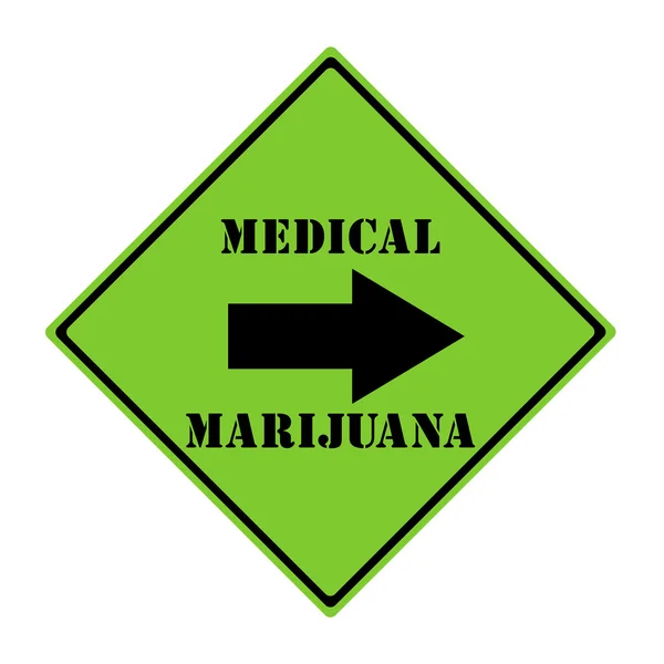 Señal de marihuana médica — Foto de Stock