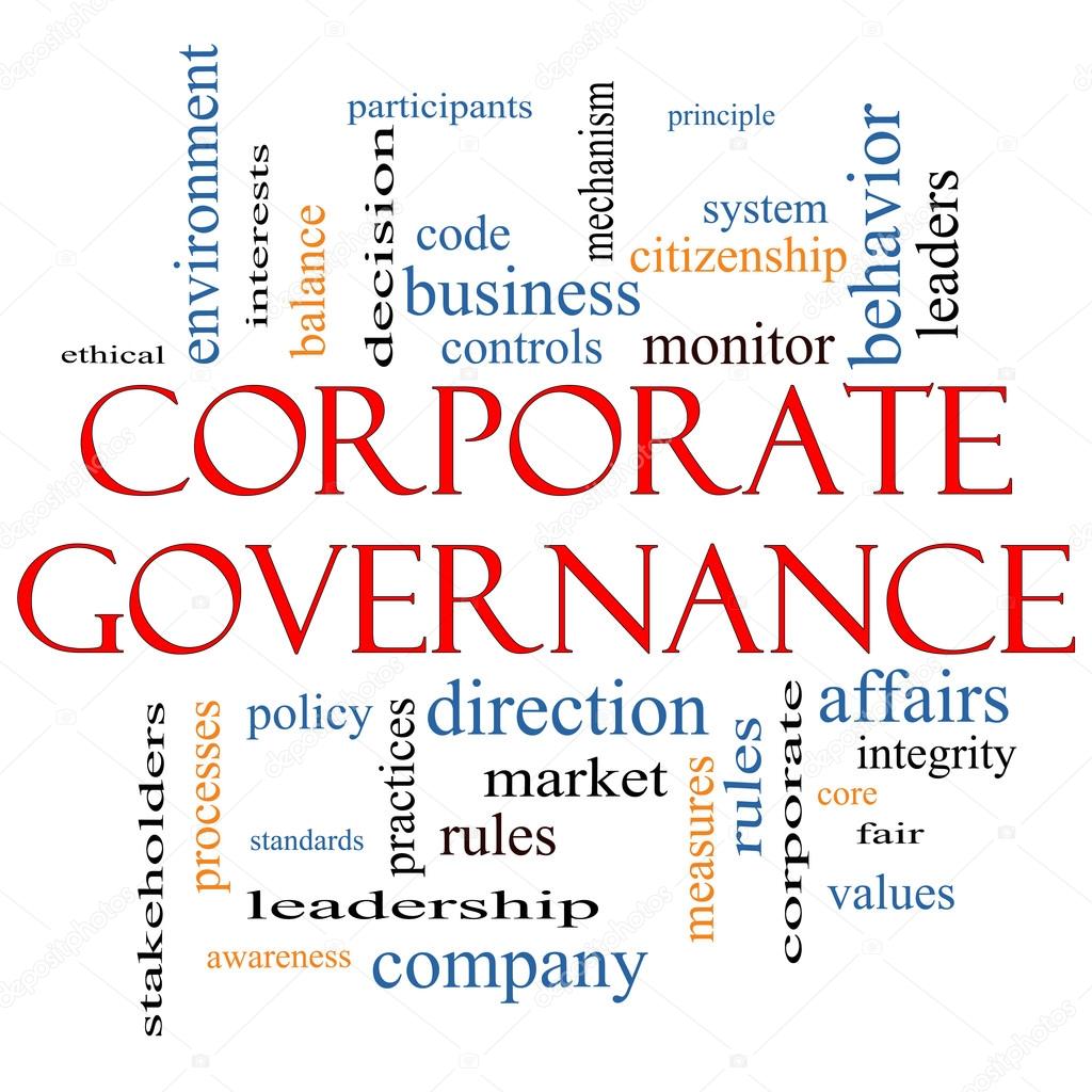 Corporate Governance Word Cloud Concept