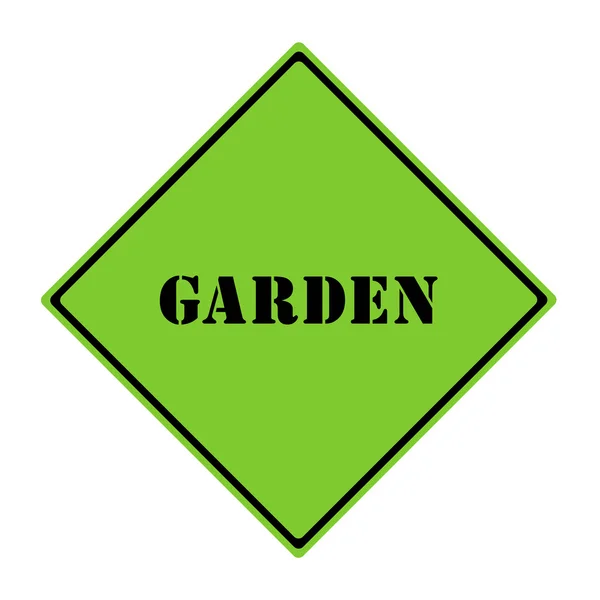 Trädgård tecken — Stockfoto