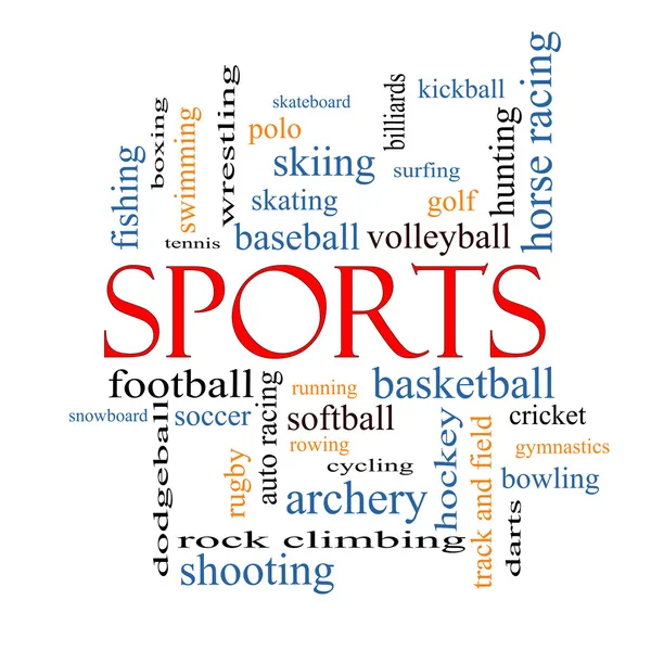 Sports Word Cloud Concept — Stock Photo, Image